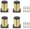 SUMTree 8 cm, 4 patas para muebles de acero inoxidable, patas para sillas, armarios, escritorios, sofás, patas de muebles con tornillos, montaje fácil, redondas, protección contra la corrosión