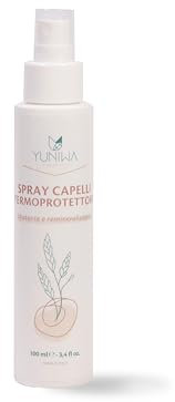 Thermo-Schutzspray, feuchtigkeitsspendend und remineralisierend, schützt das Haar vor Glätteisen, Föhn, Hitze, Sonne, fettet nicht, für alle Haartypen - natürlich, vegan, tierversuchsfrei, 200 ml