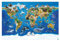 Bilderwelten Fototapete Kinderzimmer Weltkarte mit Tieren 255x384 cm Vlies-Tapete XXL Smart Wandtapete Wanddekoration Kinder