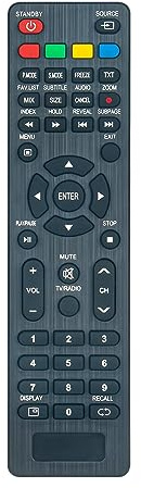 AULCMEET Ersatzfernbedienung Kompatibel mit Akai LED Smart TV AKTV3222T AKT3222T AKTV4023T Silber IP-LE410983 IP-LE32/410004
