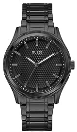 GUESS GW0626G3 Herren-Armbanduhr, analog, mit Edelstahlarmband, Schwarz, Armband