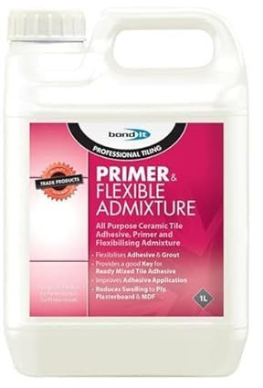 ARA CHOICE Bond It Tile Primer Flexible Admixture Tiling Wall Floor Prime Preparation All Purpose Ceramic Tile Primer Flexibilising Admixture (1L)