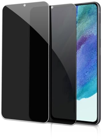 【2 Stück】Sichtschutz Schutzfolie für Samsung Galaxy S21 FE, Privacy Panzer Schutz glas，Anti-Peeping Sichtschutzfolie，Anti-Spy Schutzglas