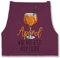 Schürze - Statement - Erwachsene - Aperol wäre mir jetzt auch lieber I Lustige Geschenke Aperol Spritz - 85x69 - Aubergine - statements cocktails kochschürze aperolspritz sprüche spritz￼