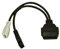 Lelukee 2x2 Pin auf 16 Pin OBD2 Diagnose Adapterkabel für Volkswagen/VW/VAG Seat/Skoda,OBDII 2x2 Pin auf 16 Pin Kabel