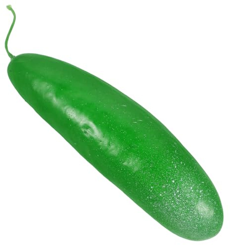 PRETYZOOM Künstliche Grüne Gurke Simulation Grüne Gurke Dekoratives Gemüse Lebensechte Foto-Requisite Für Küche Party Haushaltsdeko 2 Stück