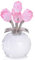 Figurine en Cristal de Rose Rose avec Vase Rond, fête des mères, Saint-Valentin, Noël, Cadeaux romantiques pour Femme, mère et Femme, Figurines de Collection Modernes en Forme de Rose en Cristal