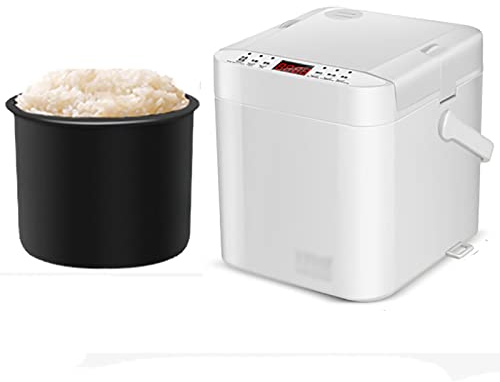 Olla arrocera, vaporera, 1,2 L, pequeña capacidad, reserva de 24 horas, revestimiento antiadherente de cerámica negro para dormitorio familiar p
