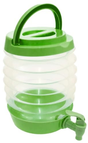 Wasserbehälter Faltbarer Wasserkanister Auslaufhahn Wasserspender mit Hahn Faltbares Fässchen mit Hähnen Kochgeschirr Matschküche Wasserspender Kanister mit Zapfhahn für Camping 3,3 L / 5,5 L / 7,5 L