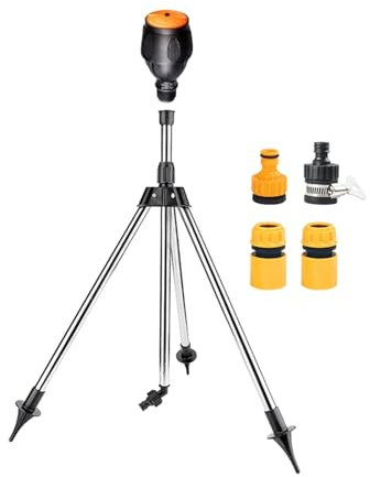 ＡＷＨＡＯ Dreibein Gartenregner mit 1/2 Zoll Schnellanschluss für Automatische Bewässerung