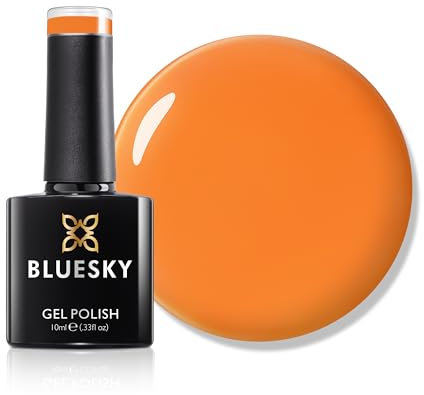Bluesky Gel Nail Polish 10ml, Peachy Crush - AW2404, Orange Gel Nail Polish for 21 Day Manicure, Professional, Salon & Home Use, Requires Curing Under LED UV Nail Lamp