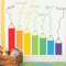 astylishome Wand Deko Bunte Regenbogen Wandaufkleber Große Regenbogen Wandaufkleber Schöne Selbstklebende Aquarell für Mädchen Zimmer Schlafzimmer Kinderzimmer 1105