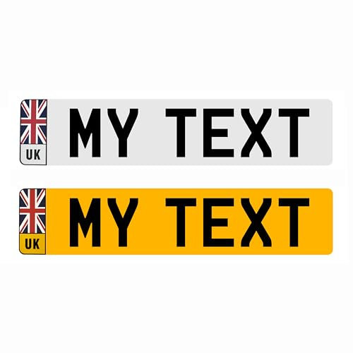 UK Number Number Plate Acrylic Plates Rear/Front/Pair For Automotive, Home or Outdoor Use 3D/4D
