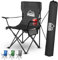 ADVENTURE PEAKS Foldable Camping Chair with Drink Holder,Side Pocket & Carry Bag Fold Up Chair for Camping, Hiking, Fishing, Beach & BBQ – Durable 600D Fabric