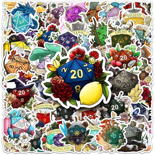 YUEcthynous Poker Doodle Sticker,Würfel Graffiti Aufkleber 100Pcs Casino Waterproof Sticker Set Geeignet für Laptops,Koffer,Motorräder,Autos,Fahrräder,Computer,Geeignet für Jugendliche und Erwachsene