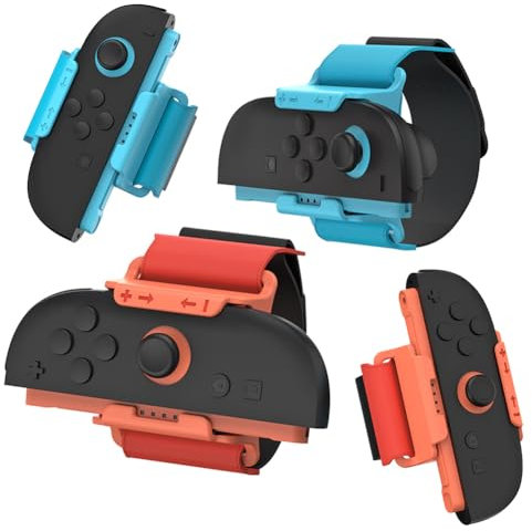 Bandes de Poignet Améliorées Switch 2 pour Just Dance, Résistantes, Ajustables et Élastiques, Compatibles avec Zumba, Bracelet de Jeu Modifiable avec Sangle pour la Jambe