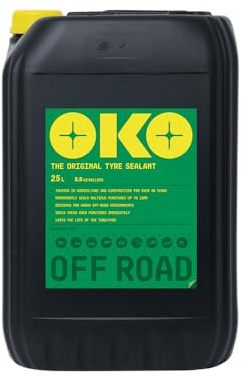 OKO Off-Road Tyre Sealant 25L – Heavy-Duty Puncture Protection for Tractors & Industrial Vehicles – Seals Up to 12mm – Long-Lasting, Non-Corrosive – Tubeless & Inner Tube Tyres