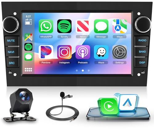 Rimoody 2G+64G Android Car Stereo for Astra Vauxhall Corsa Vivaro Meriva Zafira with Wireless Carplay/Android Auto, 7 Inch Touchscreen GPS WiFi Bluetooth Mirror Link FM/RDS EQ Backup Camera