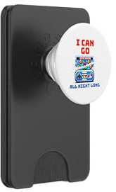 I CAN GO All Night Long Retro Gaming Pixel PopSockets PopWallet für MagSafe