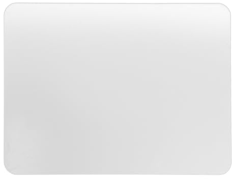 Sosoport Tapis de Souris en Verre Trempé Transparent 32 MM 250X200 MM pour Gaming et Bureau Surface Lisse Antidérapante Compatible avec Claviers et Souris Ergonomiques
