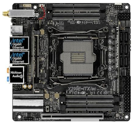 motherboards Fit For ASRock X299E-ITX/ac Motherboard LGA 2066 Socket Supports Intel Core X-Series Processor CPU X299 Quad Channel DDR4 NVME M.2