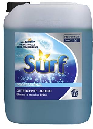 Surf Detersivo Liquido Concentrato per Bucato Professionale, 10L