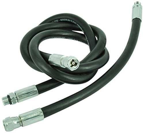 Best Divers Frusta Standard/Gomma, Manometro 120 cm, 7/16 f, 7/16 m, Nero