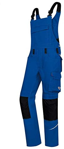 BP 1804-720-13-54s Latzhose, Stretch-Hosenträger mit Clipbefestigungen, 305,00 g/m² Verstärkte Baumwolle, Königsblau, 54s