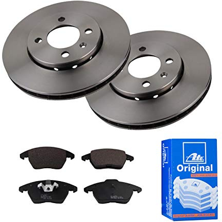 2 Bremsscheiben + Bremsbelagsatz ATE 3er Set Belüftet Ø256 mm Vorne Bremsenset