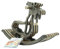 Sweety Toys 11179 Holz Schaukelpferd Elch Elmond Dunkelbraun- hochwertiges Designer Schaukelpferd