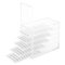 VIFERR Acryl Wimpern Aufbewahrungsbox, 5 Schichten Wimpern Box mit Skala Makeup Organizer Klare Palettenhalter Pfropfen Wimpern Verlängerung Werkzeug