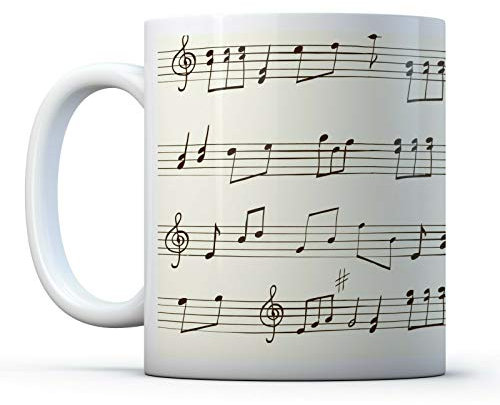 Sheet Musical Note - Drinks Mug Cup Kitchen Birthday Office Fun #13121