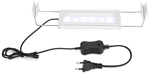 Zerodis LED Aquarium Clip Light, Plantes aquatiques Éclairage Pince Lampe Fish Tank LED Support Clip Light (EU Plug 220-240V)