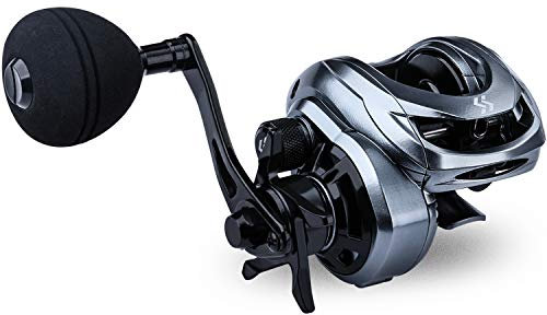 Sougayilang Baitcasting Angelrolle High Speed Baitcaster mit 9+1 Kugellager, Übersetzung 8.0:1, Magnetbremssystem Power Handle Casting Rollen - Rechtshänder