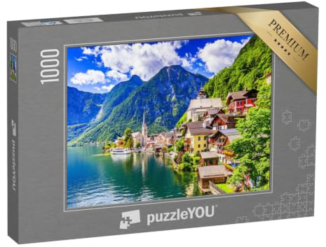 puzzleYOU: Puzzle 1000 Teile „Hallstatt, Österreich: Bergdorf in den Alpen“ – aus der Puzzle-Kollektion Österreich