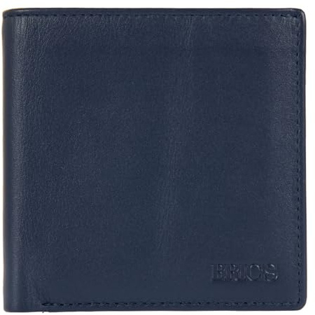 BRIC'S - Kartenetui Aus Leder Bernina, Blau, 9,5x9,5x2,5 cm