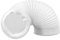 SPARES2GO Manguera de ventilación flexible de PVC para aire acondicionado, universal (6 x 3 m), color blanco