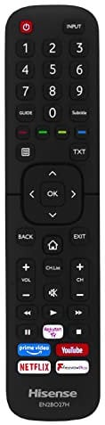 Original 43A7100FTUK Remote Control compatible for Hisense Smart 4K Ultra HD HDR LED TV's