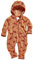 Playshoes Fleece-Overall Unisex Kinder Jumpsuit, Dinos, 92
