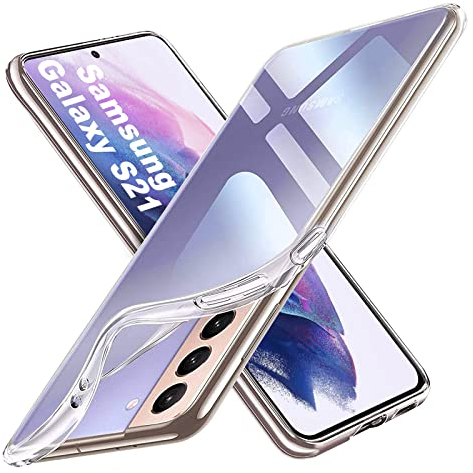 Chalpr Hülle Kompatibel mit Samsung Galaxy S21 5G hohe Transparenz Ultra Dünn TPU Handyhülle, Rundum Kameraschutz Passgenau Soft Silikon Case, Kratzfest Anti-Vergilbung Samsung S21 Schutzhülle Cover