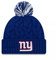 New Era Offizielle NFL-Mütze für Damen, mit Zopfmuster, Bommel, New York Giants, Einheitsgröße
