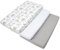 Medi Partners Spannbettlaken 60x120 3-Pack Baby Bettlaken Kinderbett Spannbetttuch 100% Baumwolle - Fitted Kinder Sheet Bettwäsche Babymatratze Schlafsack Babybett (Hirsch in den Blättern-Weiß-Graue)