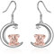 Elephant Gifts for Women 925 Sterling Silver Dangle Drop Elephant Earrings Elephant Jewellery Gifts for Women Girls Wife