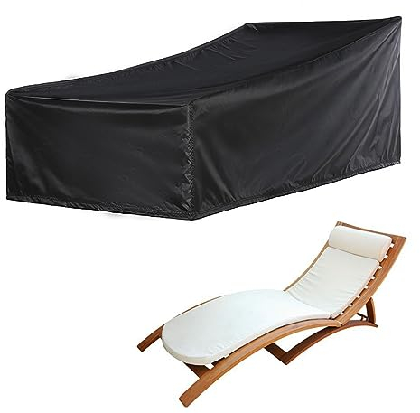 XUHCLY Schwerlast 210D Oxford Sonnenliege Abdeckung,schutzhülle für Gartenliege Gartenliege Abdeckung Liegestuhl Abdeckung Schutzhülle für Sun Lounger Garden(Size:200x75x70cm,Color:A)