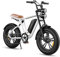 ENGWE M20 E-Bike Herren Elektrofahrrad mit 20×4.0 Zoll Fat Tire 48V 13AH Lange Reichweite 50KM bis 100KM, 7-Gang-All-Terrain Ebike (Weiß)