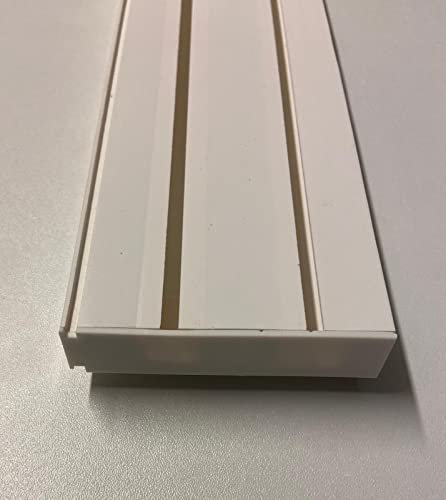 TRINGLE DECO Rail PVC blanc pour rideaux de 2 voies de 200 cm (200)