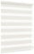 Jalousiescout Doppelrollo Klemmfix ohne Bohren & mit Bohren, 137,5x150cm Creme Rollo Fensterrollo lichtdurchlässig & verdunkelnd，Sonnenschutzrollo Zebrarollo für Fenster & Türen