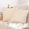 2er Set Sofakissen mit Füllung und Bezug 45x45cm weiche Kissenhülle mit Dekokissen Couchkissen für Sofa, Schlafzimmer, Wohnzimmer, Balkon, beige Driftwood, flauschig, mit verstecktem Reißverschluss