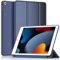 YLK Cover per iPad 9/8/7 Generazione, Custodia per iPad 10,2 Pollici 2021/2020/2019 Modello Cover con Auto Svegliati/Sonno (Blu scuro)