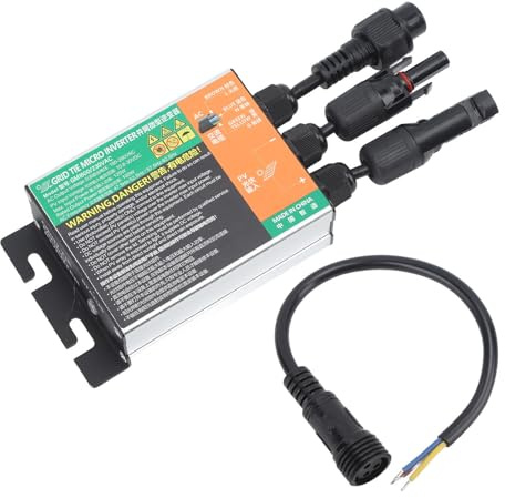 Jenngaoo Onduleur de Raccordement Au Réseau, Micro-onduleur Solaire 600 W AC220 V, Onduleur à Onde Sinusoïdale Pure GMI pour Système de Panneaux Solaires